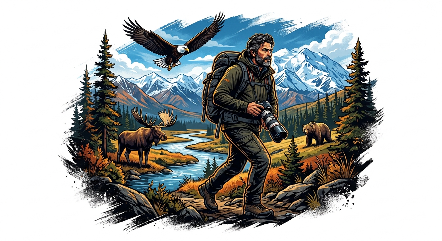 Alaskan Wild — AI generated design