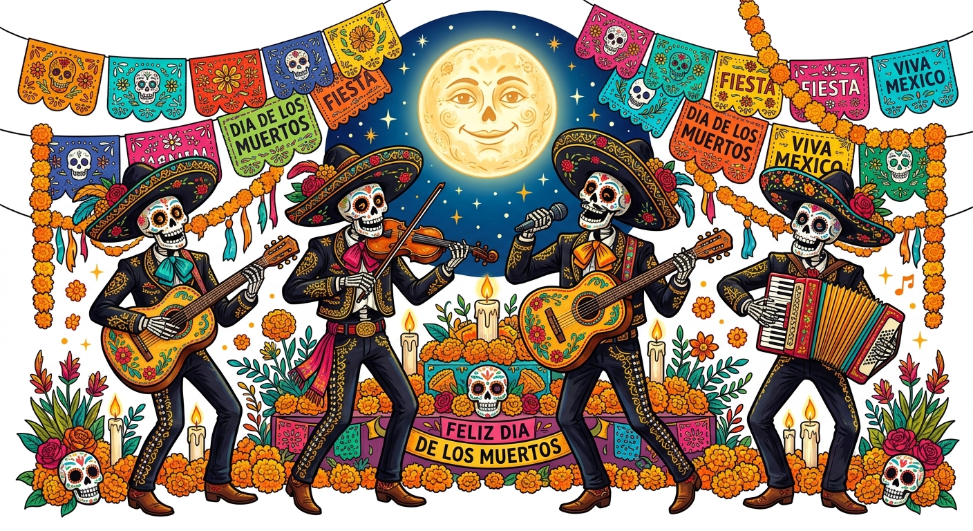 Skeleton Mariachi
