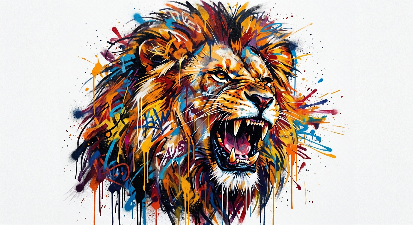Graffiti Lion